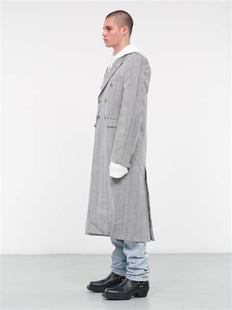 pinstripe trench coat